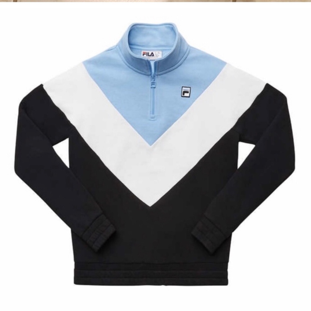 Fila quarter-zip fleece long sleeve, women’s L - Picture 2 of 3